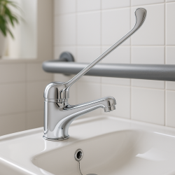 Grifo PB Clinic para lavabo discapacitados con palanca larga cromado 1208953265
